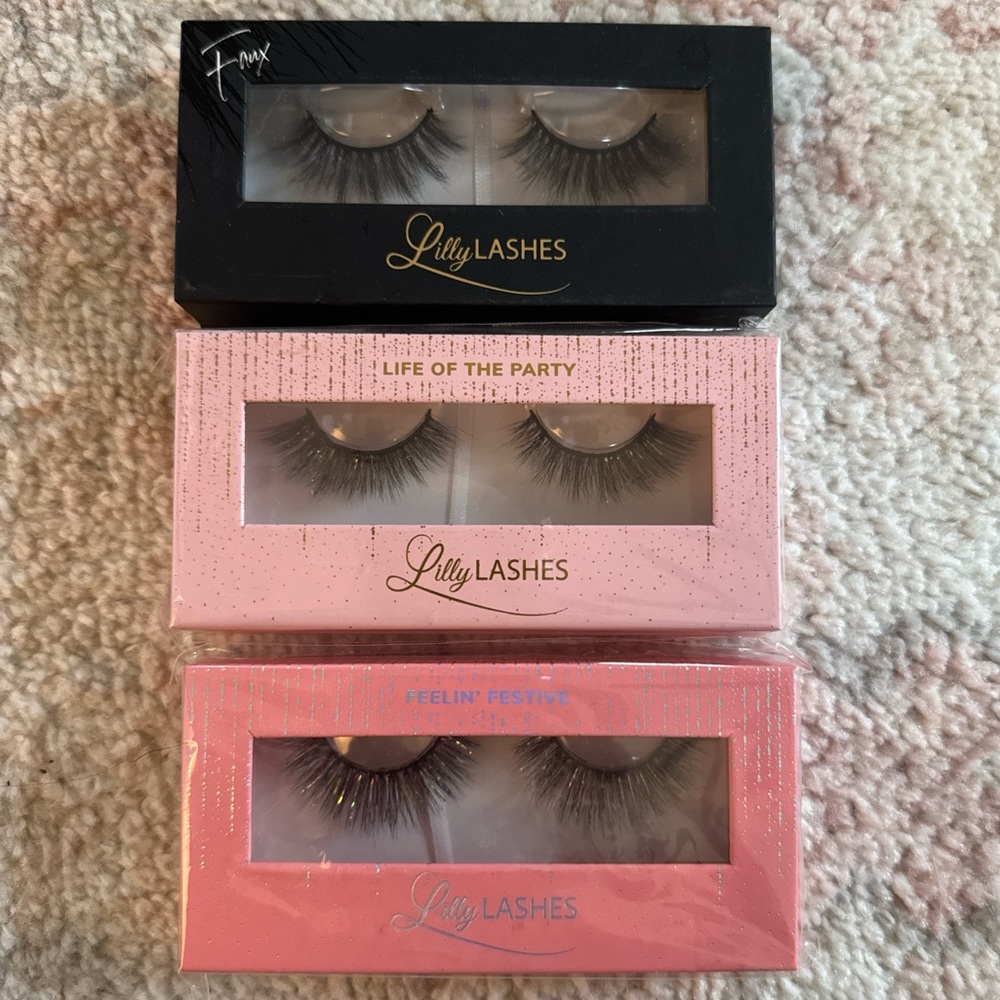 Lilly lashes set - 3 pairs sold together (brand new)